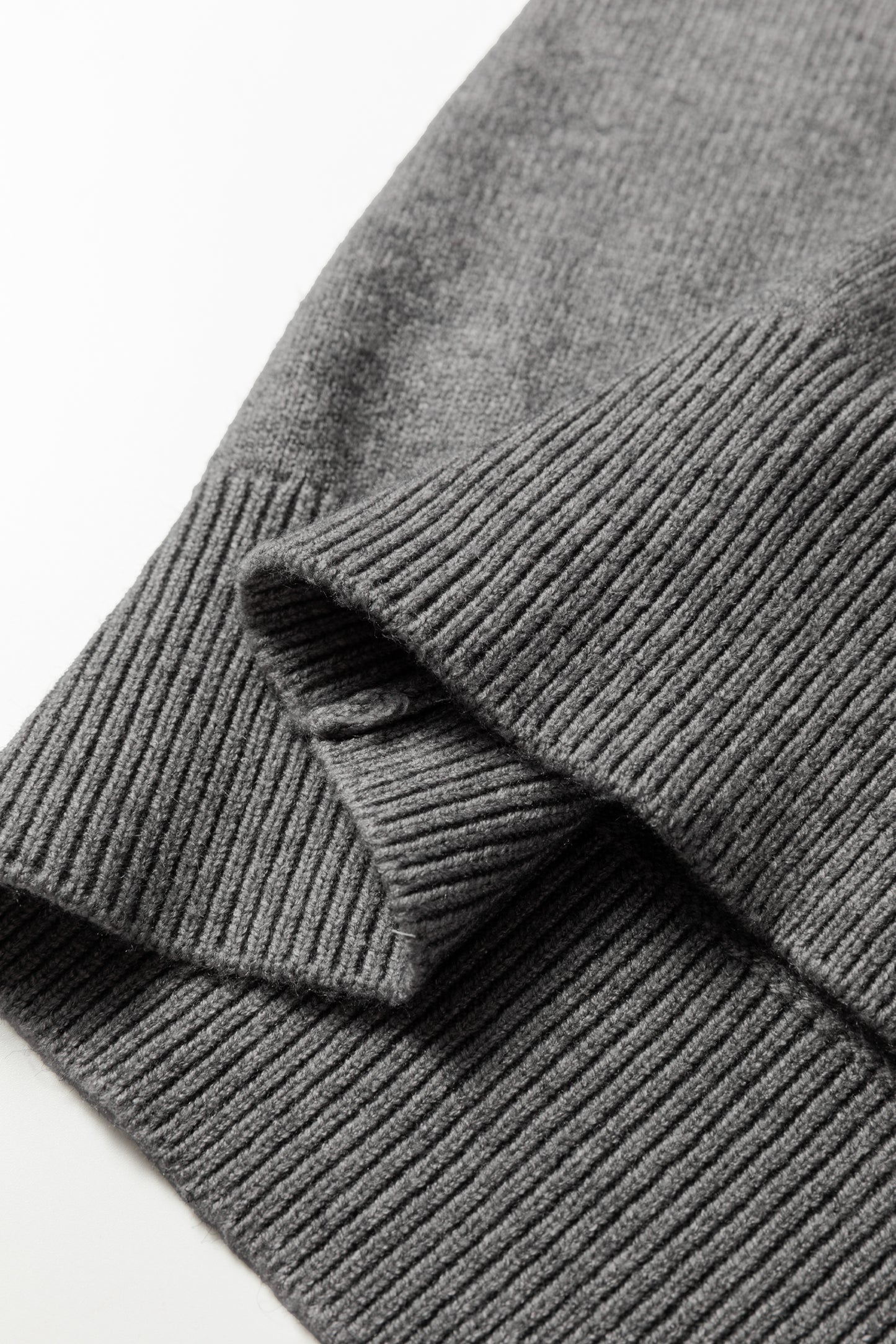 Sleet Lace Trim Patchwork Buttoned Cuffs Loose Sweater