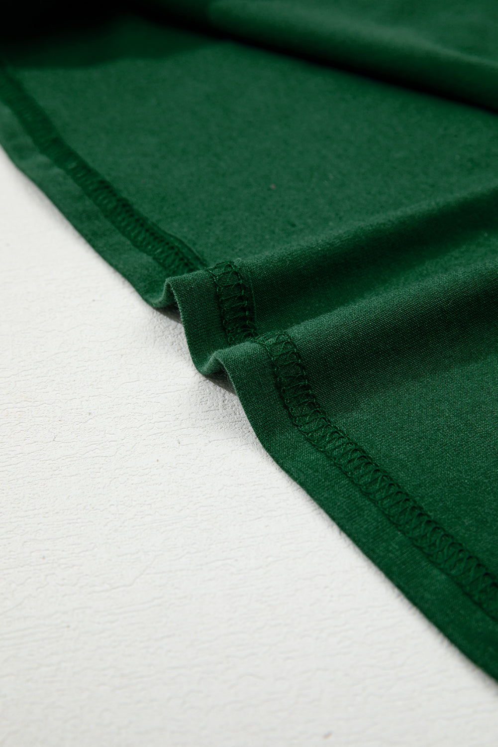 Evergreen Asymmetric Seam Detail Solid Color Long Sleeve Top