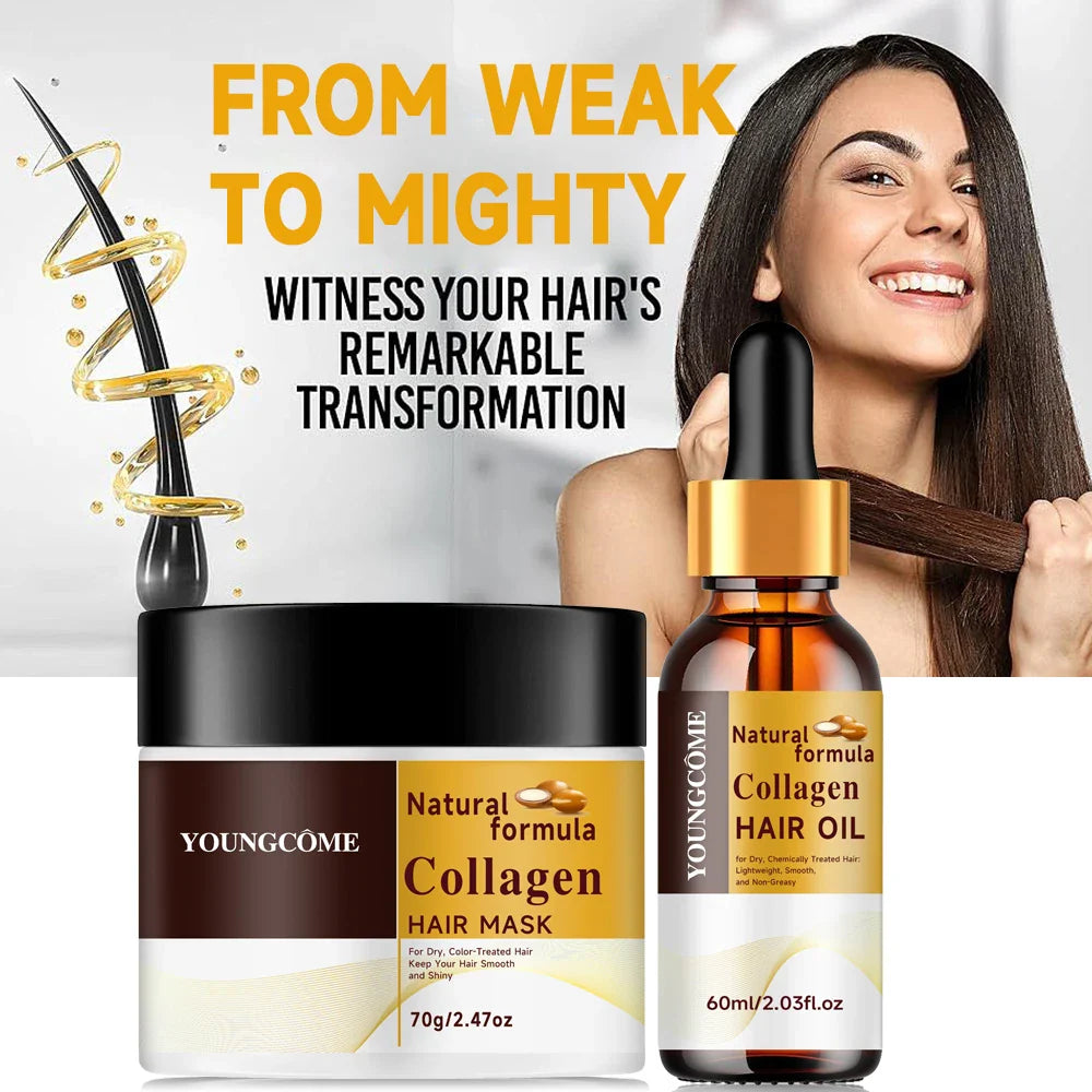 Collagen Keratin Hair Mask & Oil Control Moisturizer