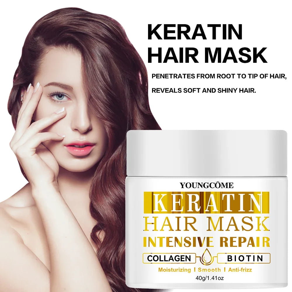 Keratin Deep Repair Hair Mask Conditioner Treatment
