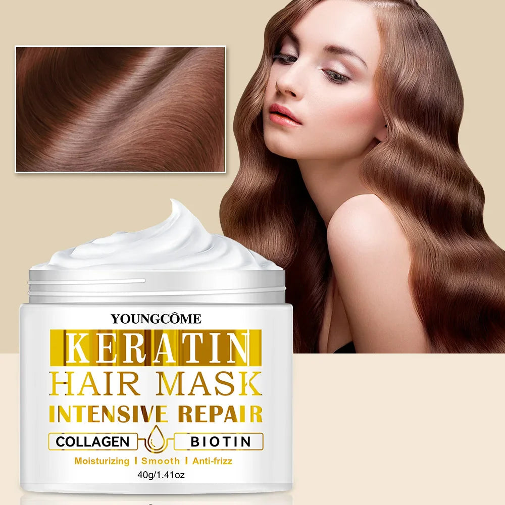 Keratin Deep Repair Hair Mask Conditioner Treatment