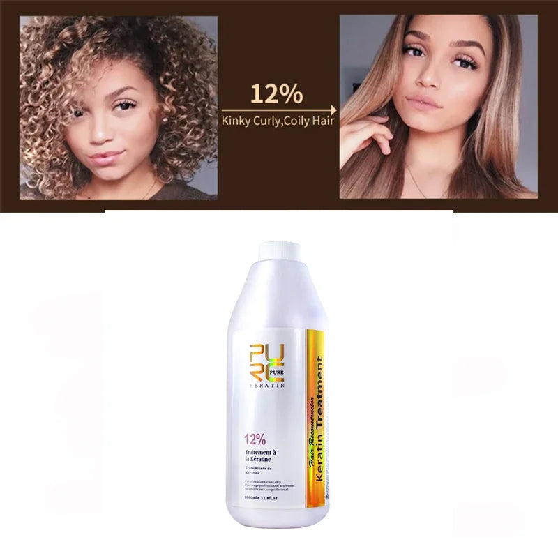 PURC Brazilian Keratin Hair Treatment for Curly Hair